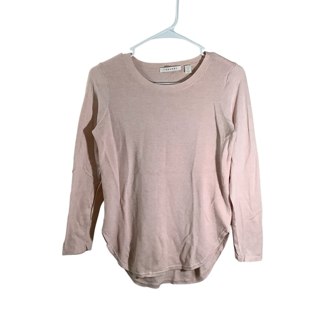 Trenery Cotton Long Sleeve Crew Top